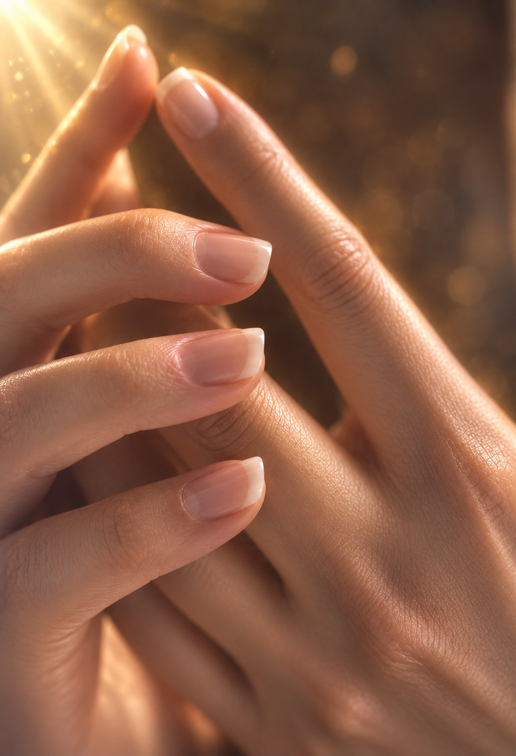 The Healing Hands — golden light on gentle hands