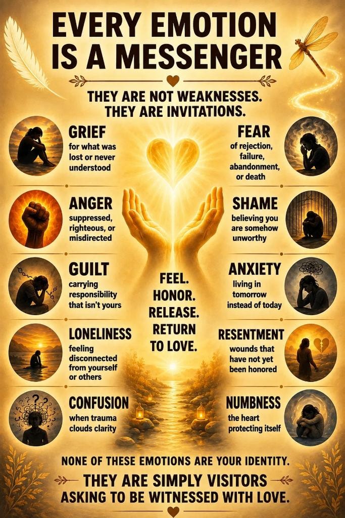 Every Emotion Is a Messenger — They are not weaknesses, they are invitations