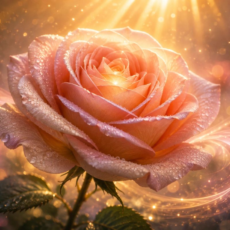 A rose — symbol of love and healing